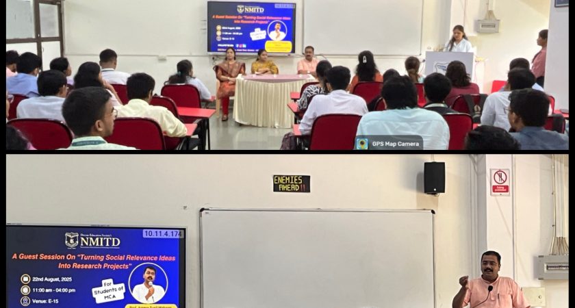 Inspiring Guest Lecture at DES’s NMITD